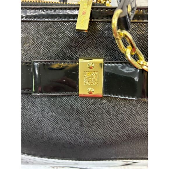 Anne Klein Black Handbag - Picture 4 of 6